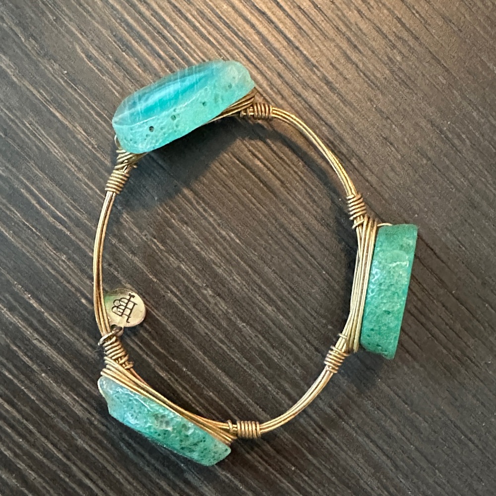 Elegant Green Stone Bracelet
